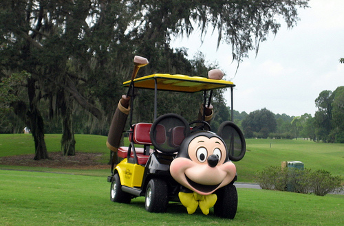 Disney golf cart